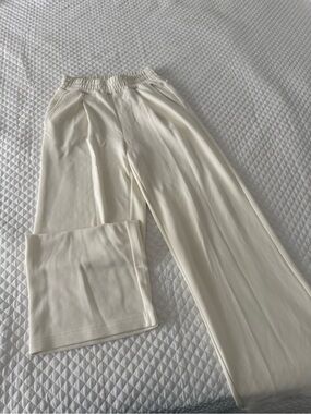 Varley Women’s Wide Leg Cream Pants,Xs,brand new